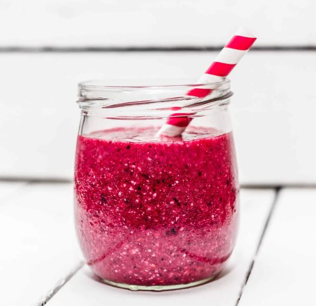 Coco Berry and Basil Seed Smoothie