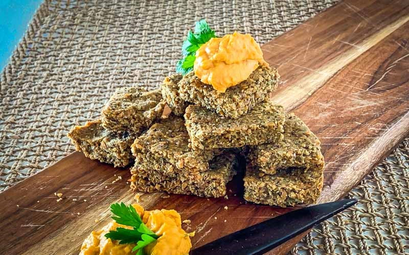 Healthy Flaxseed Crackers