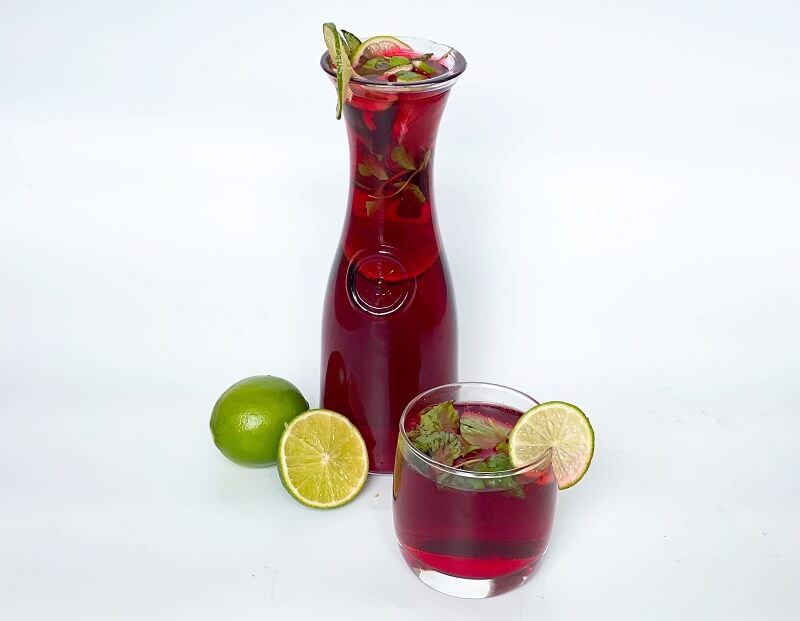 Hibiscus Mint Lime Spritzer