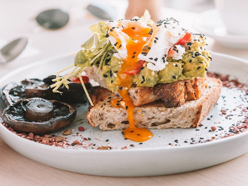 Avocado, Mushroom & Pesto Brunch
