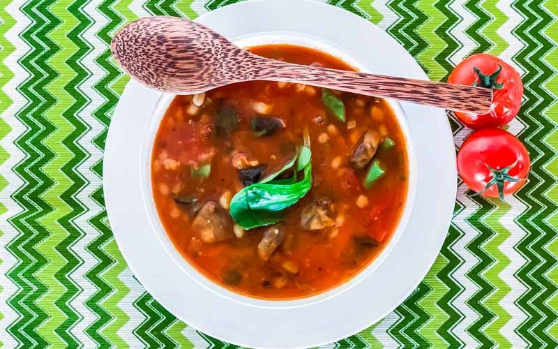 Chunky Tomato & Barley Soup