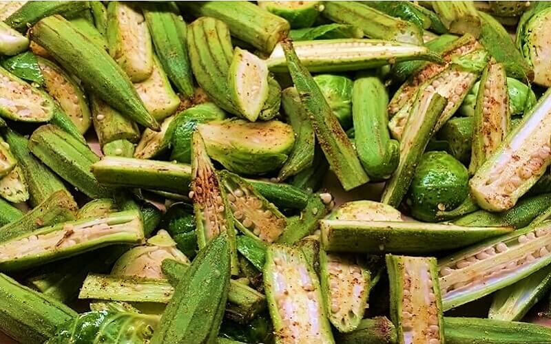 okra chips