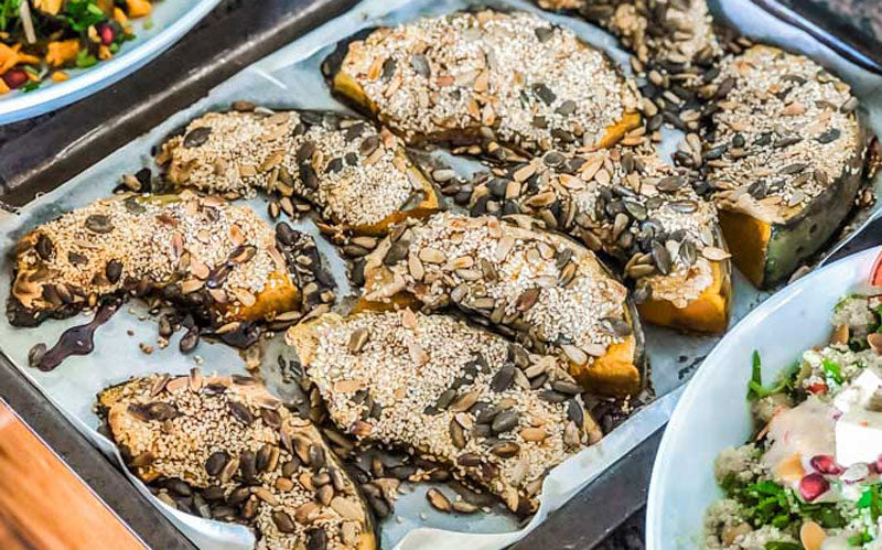 Seed & Nut Crusted Pumpkin