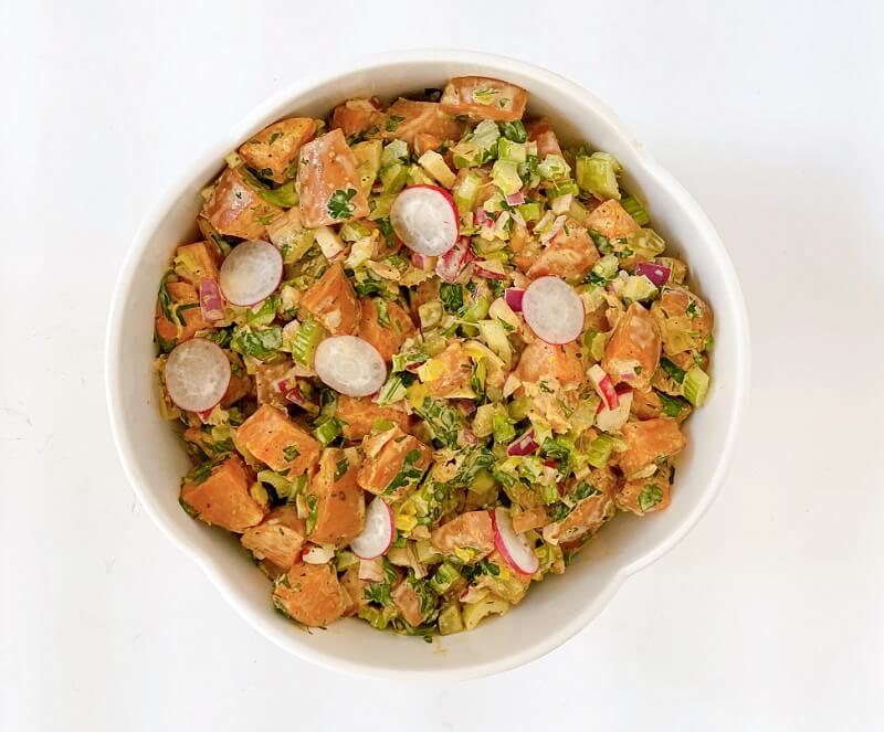 Sweet Potato Kimchi Salad