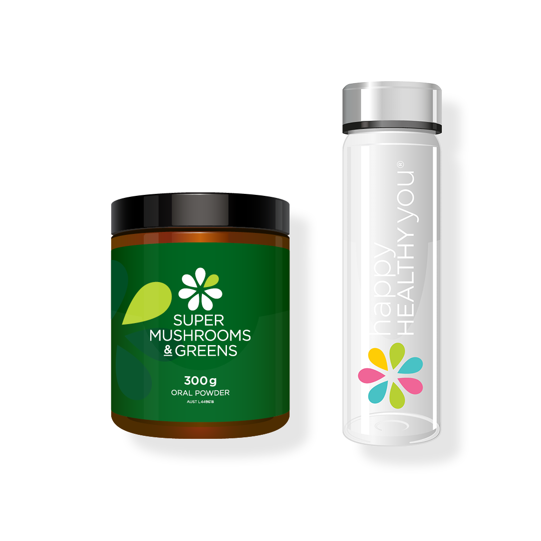 Super Mushrooms & Greens and Drinking Bottle