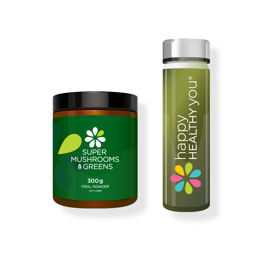 Super Mushrooms & Greens and Drinking Bottle