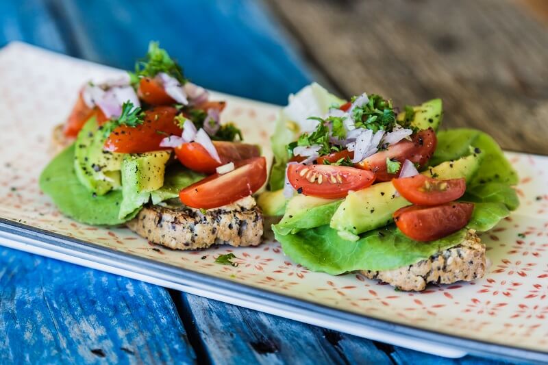 Seed Bread with Tomato and Avocado