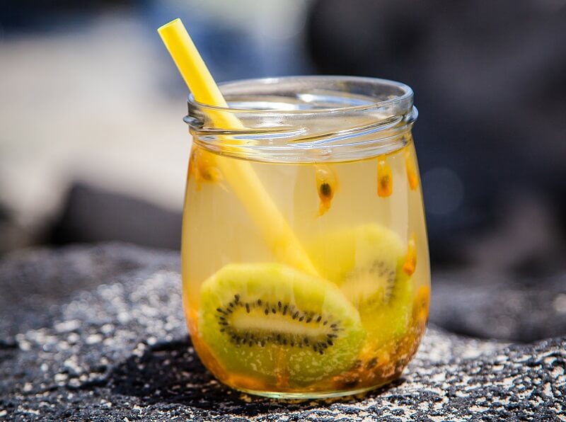 Passion Fruit and Kiwi Cooler