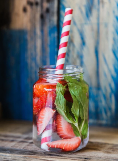 Strawberry and Mint Summer Refresher