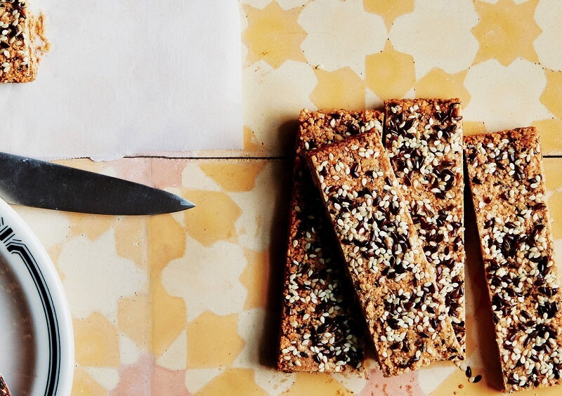 Crunchy Cashew and Sesame Bars
