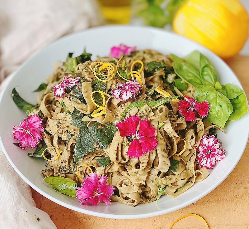 Edamame Pesto Pasta