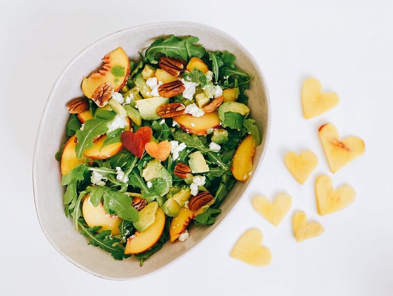 peach avocado salad