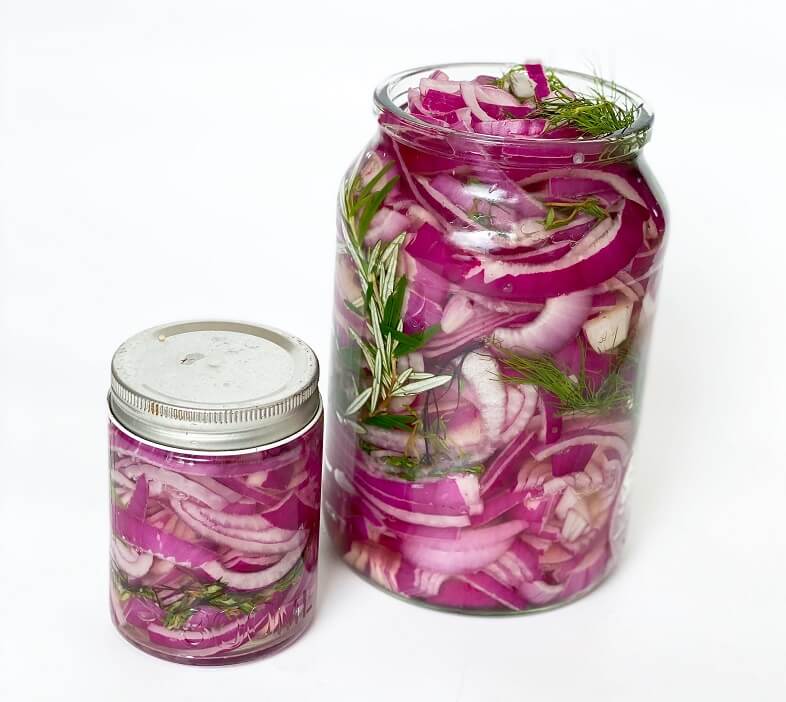 Pickled Herb Red Onions