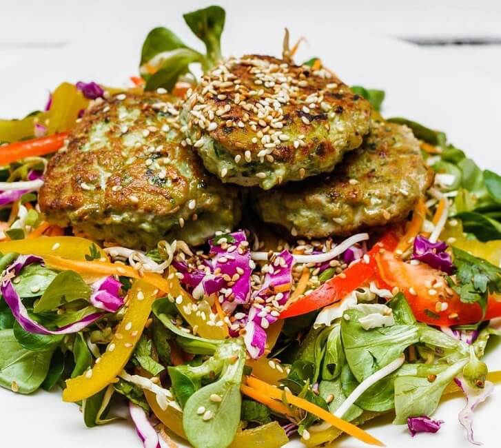 asian-fish-cakes-with-sesame-salad
