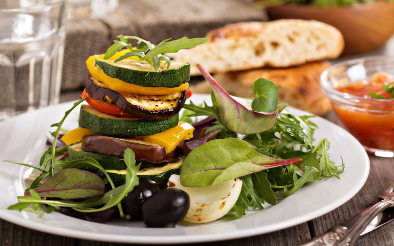 Vegetable & Quinoa Stack