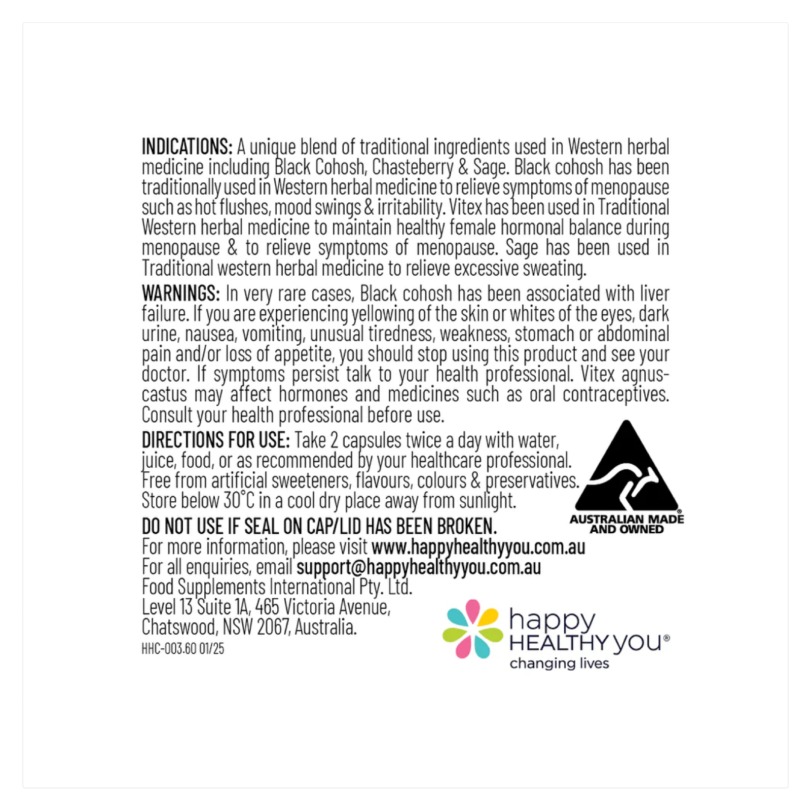 Perimenopause Supplement - Happy Hormones® Capsules
