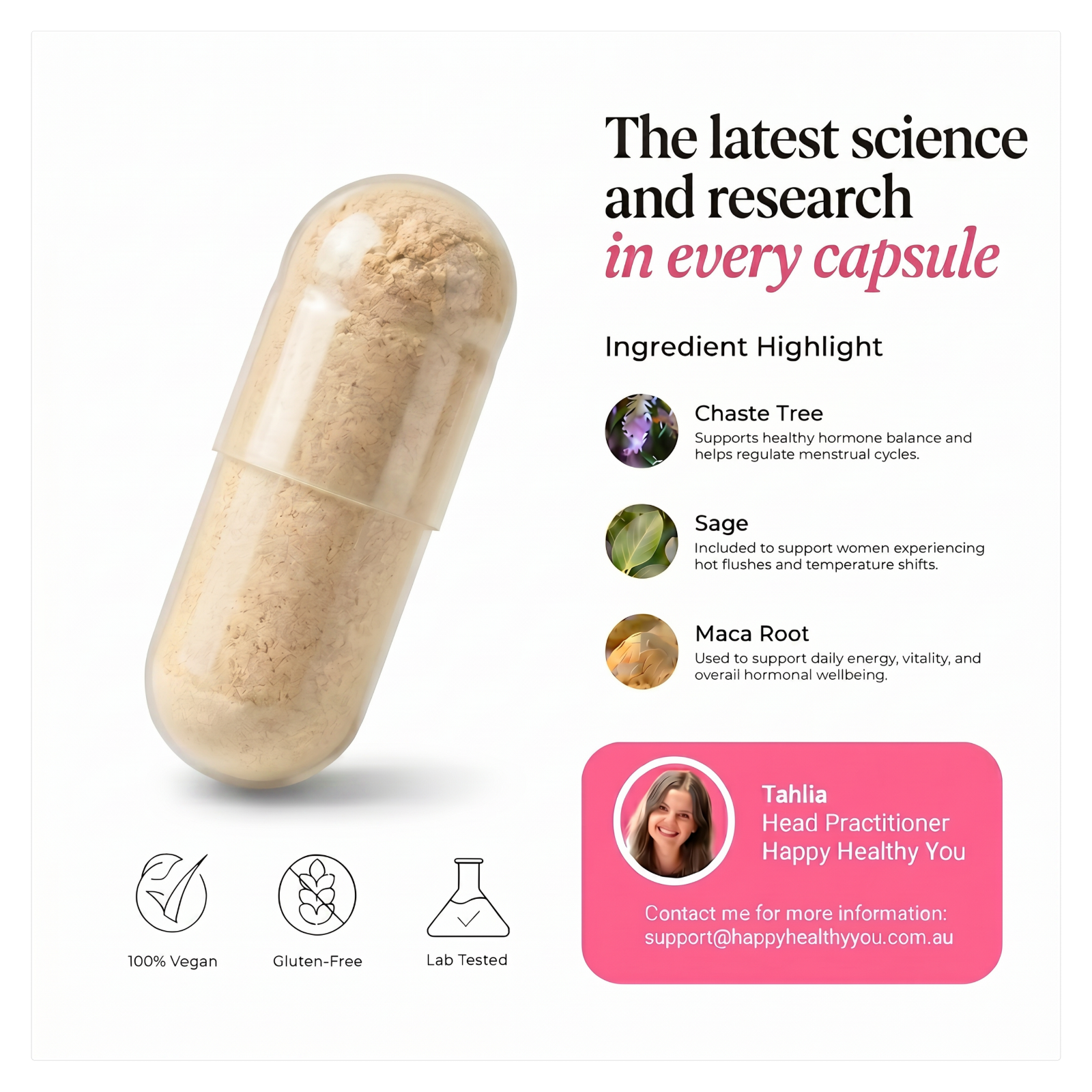 Perimenopause Supplement - Happy Hormones® Capsules