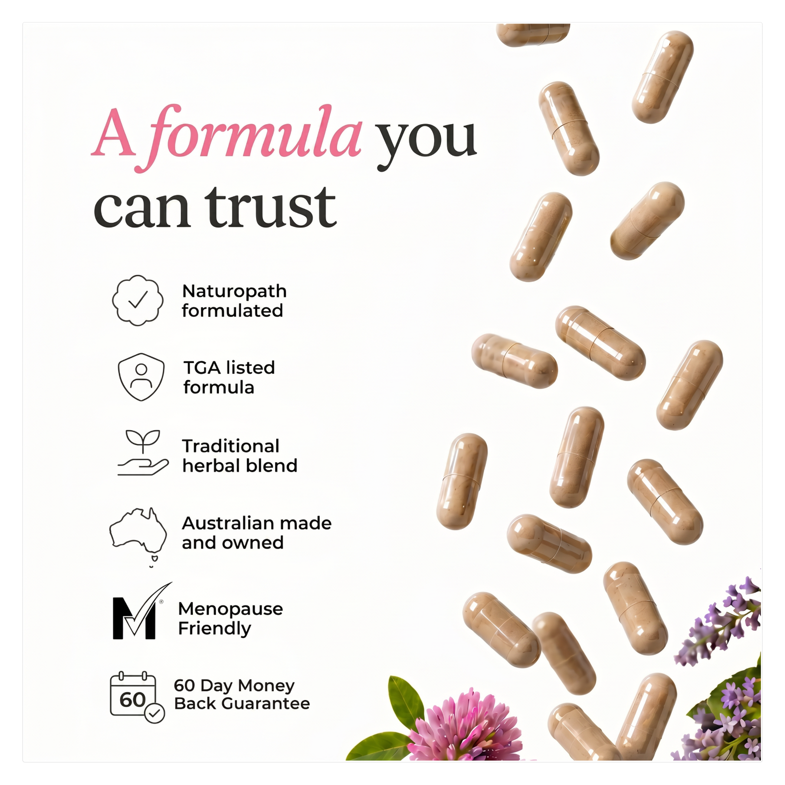 Perimenopause Supplement - Happy Hormones® Capsules