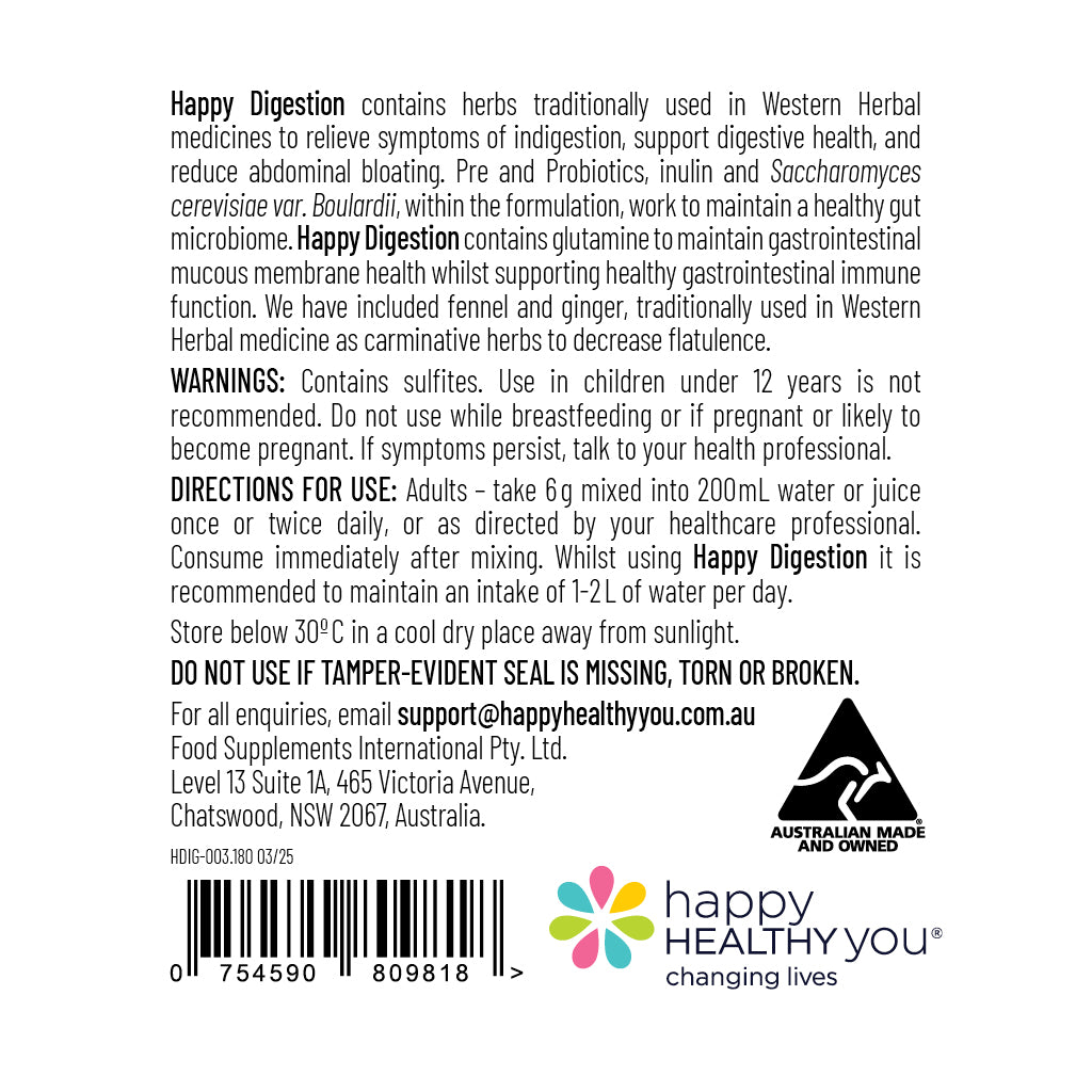 
                  
                    Prebiotic & Probiotic Supplement – Happy Digestion
                  
                