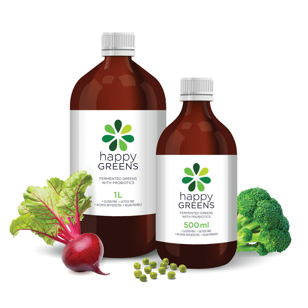 Liquid Probiotics and Green Food Supplements - Happy Greens image