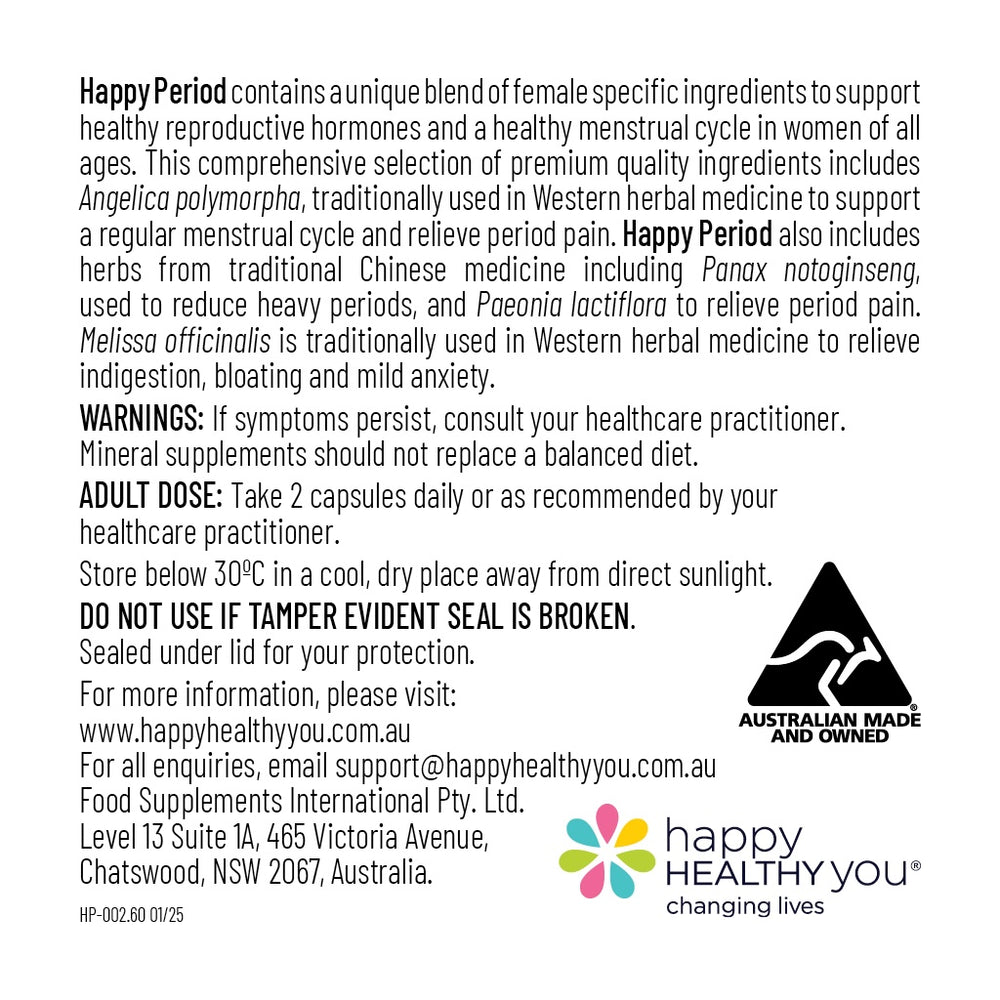 
                  
                    Happy Period – Period Supplements
                  
                