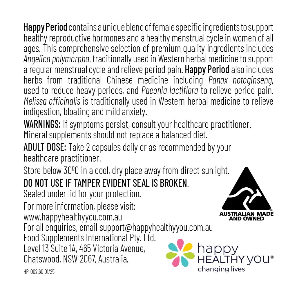 
                  
                    Happy Period – Period Supplements
                  
                