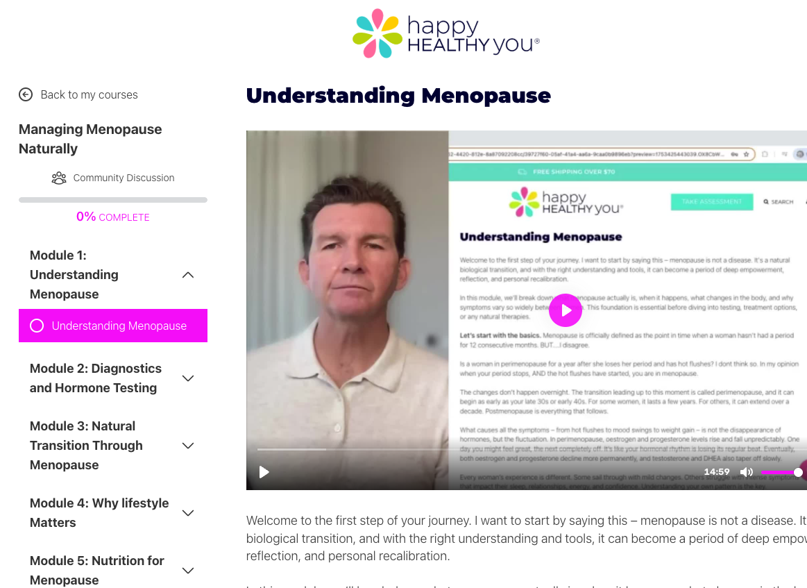 
                  
                    Managing Menopause Naturally Online Course
                  
                
