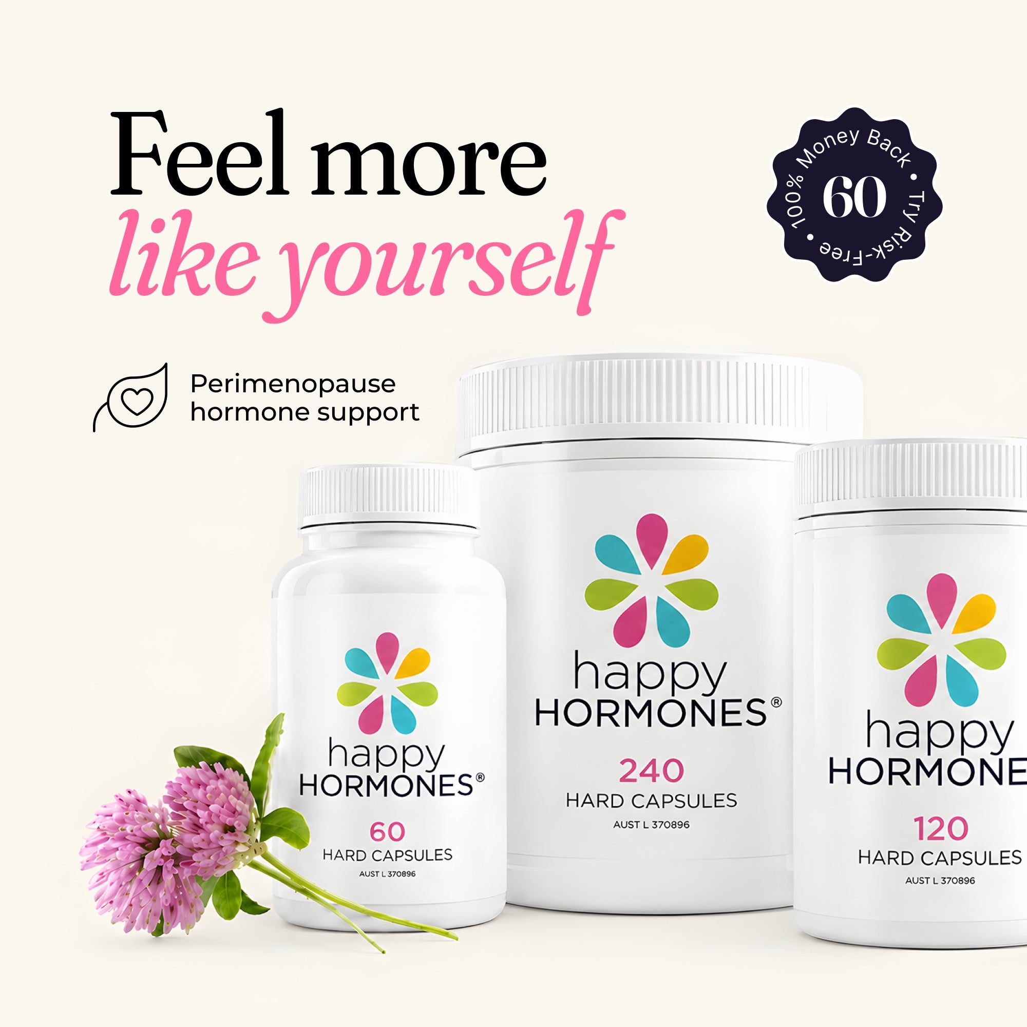 Perimenopause Supplement - Happy Hormones® Capsules