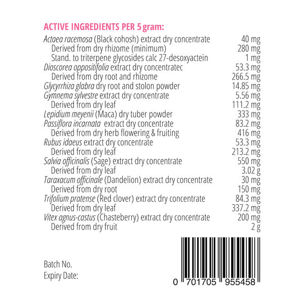 
                  
                    Active Ingredients List for Happy Hormones 150g - Happy Healthy You
                  
                