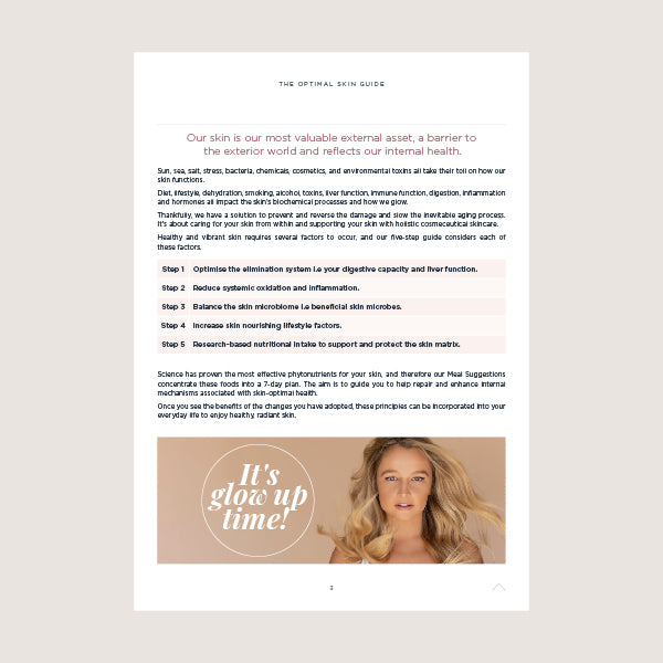 
                  
                    Page from The Optimal Skin Guide - Steps to Healthy Skin - Happy Healthy You
                  
                